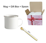 Creative stainless steel DIY Mug Print Pictures photo logo coffe mugs Customize Cup Unique Gifts For Friend Family